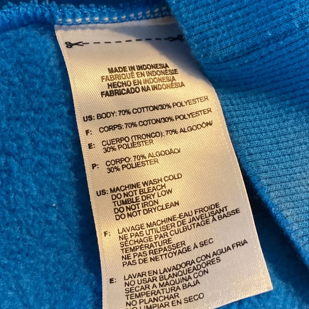 Adidas Essentials Turquoise Hooded Sweatshirt Size Large